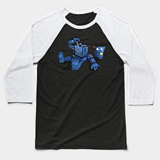 Disassemble in Blue Baseball T-Shirt